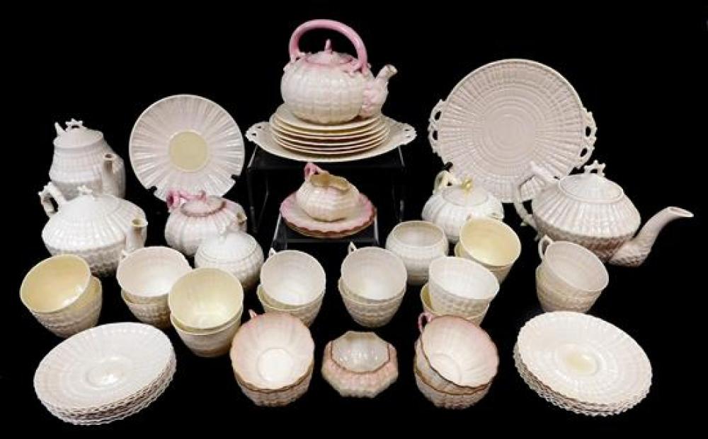 CHINA: BELLEEK IRISH PORCELAIN,