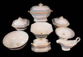 CHINA: BLUE AND GILT BAND DECO