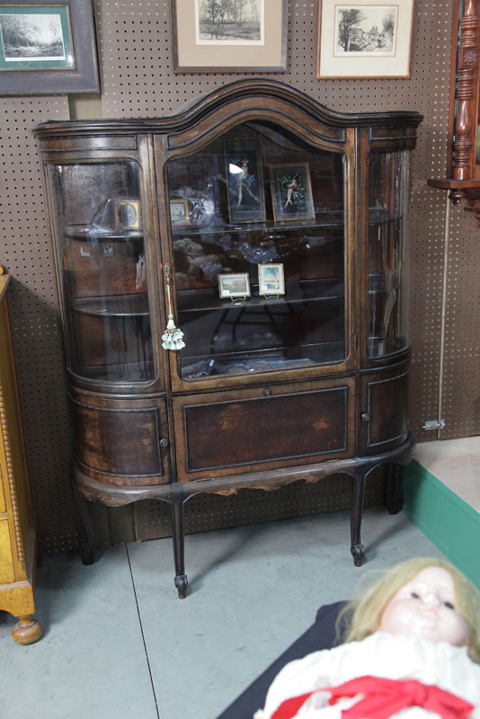 CHINA CABINET. Mixed woods having