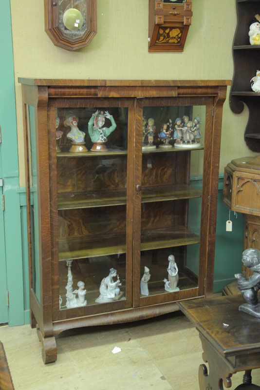 CHINA CABINET. Oak and oak veneered