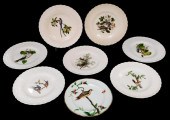 CHINA: EIGHT AUDUBON PLATES, S