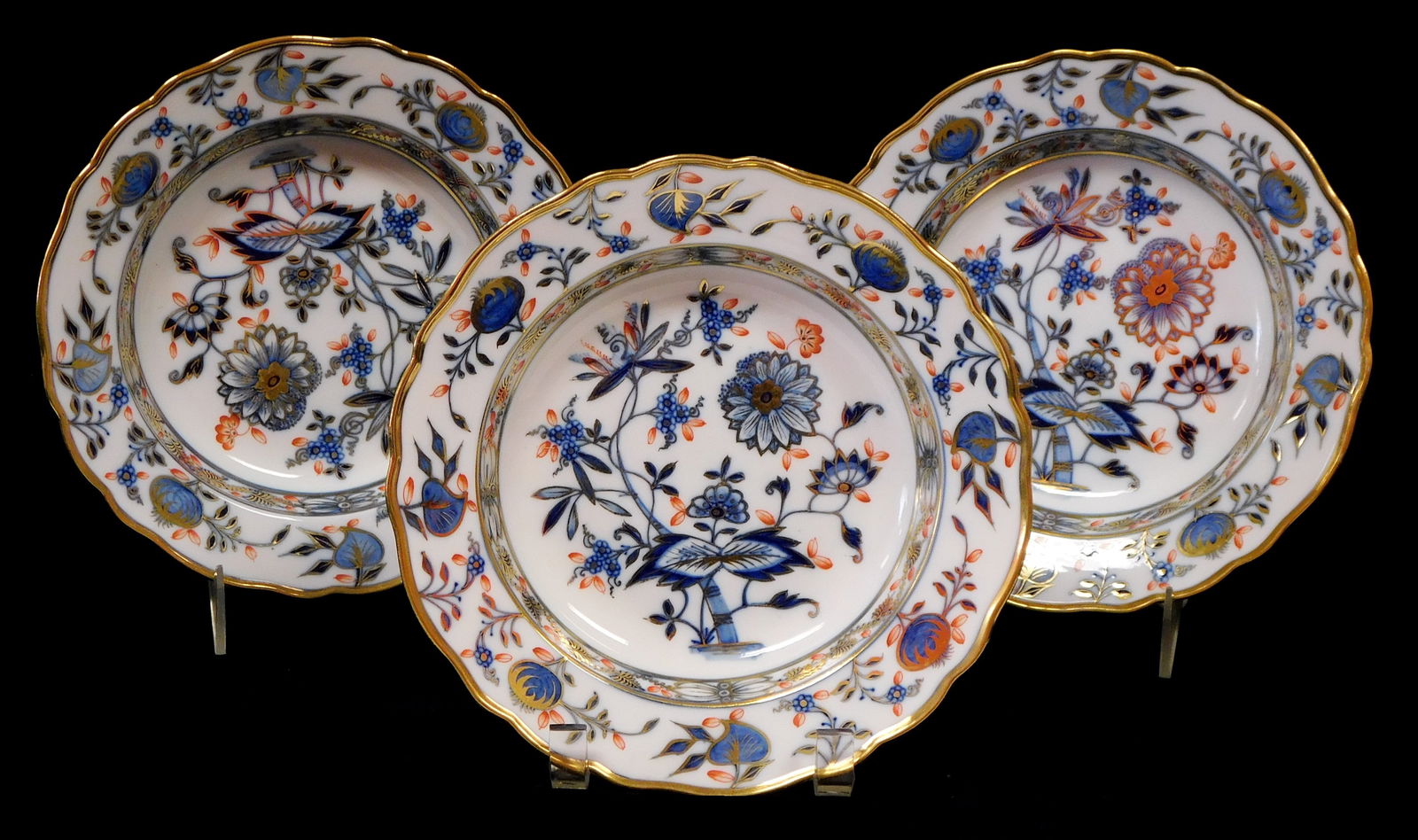 CHINA: MEISSEN "RICH BLUE ONION"