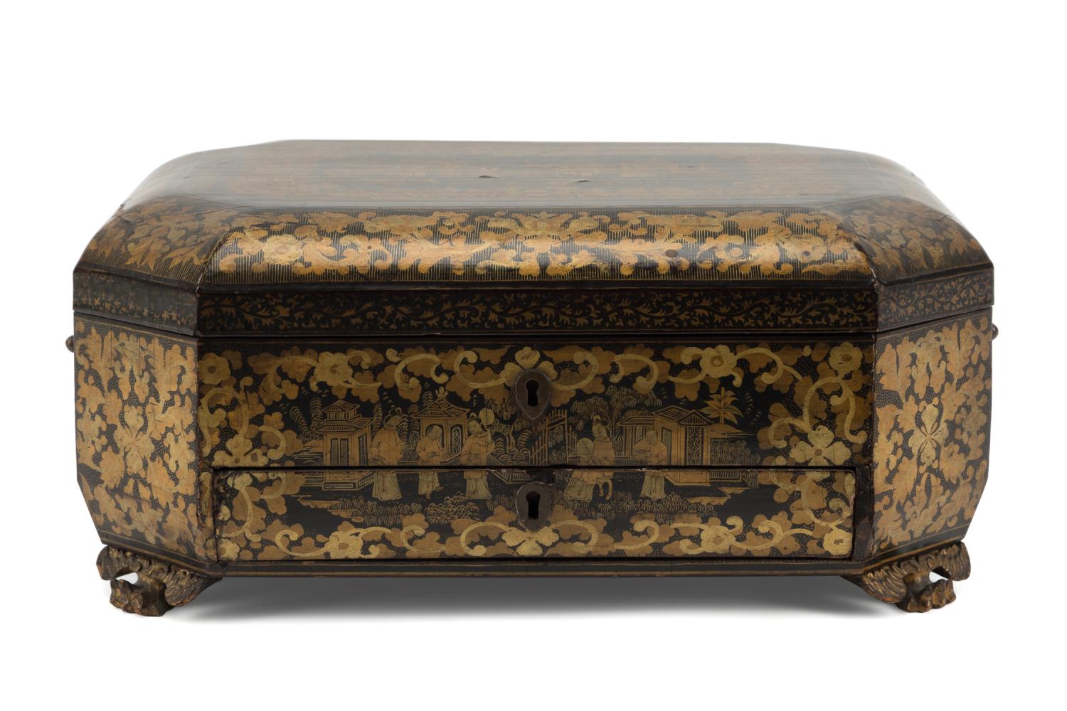 CHINA TRADE BLACK & GILT