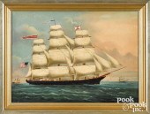 CHINA TRADE OIL ON CANVAS OF A