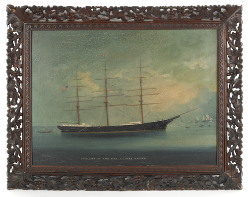 China trade oil on paper of the