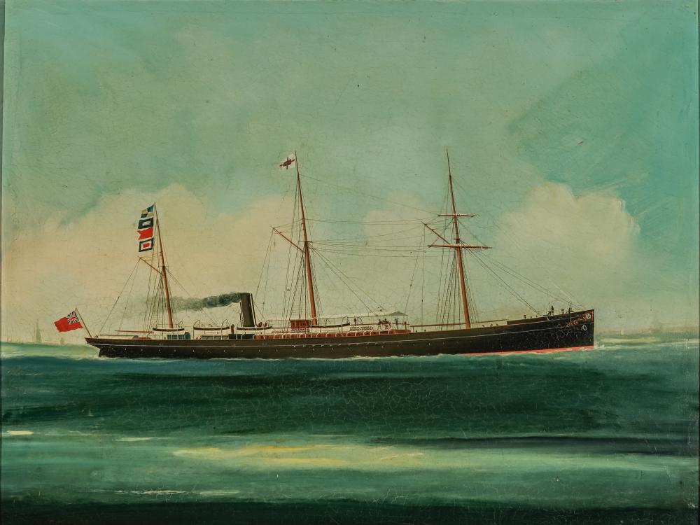CHINA TRADE PAINTING OF A BRITISH