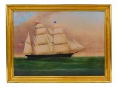 CHINA TRADE SHIP PORTRAIT OF T
