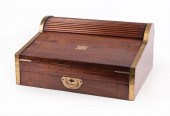 CHINE TRADE MAHOGANY TAMBOUR L