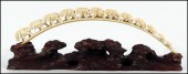 CHINEE CARVED IVORY TUSK. Prov