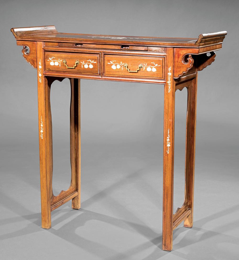 CHINES INLAID HARDWOOD TALL