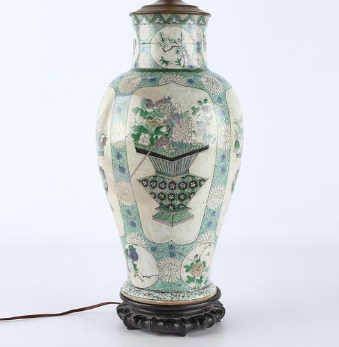 CHINESE 19TH C. FAMILLE VERTE
