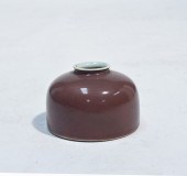 CHINESE 19TH C. PEACH-BLOOM PO