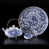 Chinese 19th Century Blue and