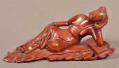CHINESE 19TH CENTURY WOOD DOCT