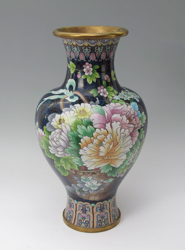 CHINESE 20.5'' TALL CLOISONNE: