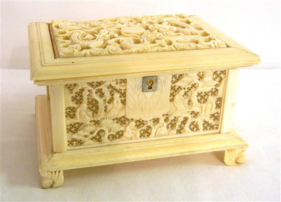 Chinese  20th C.  reticulated ivory