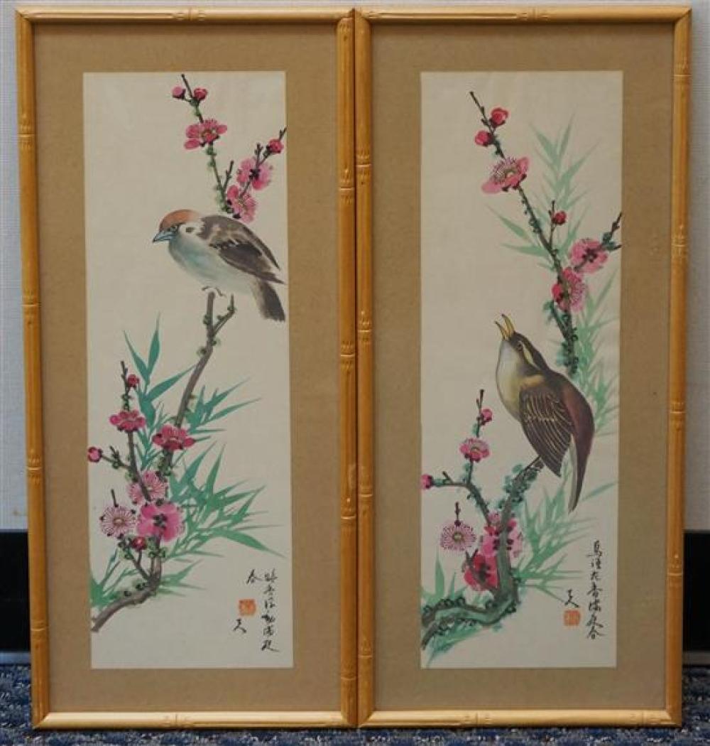 CHINESE 20TH CENTURY, BIRDS ON