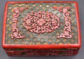 CHINESE 3-COLOR CINNABAR LIDDE