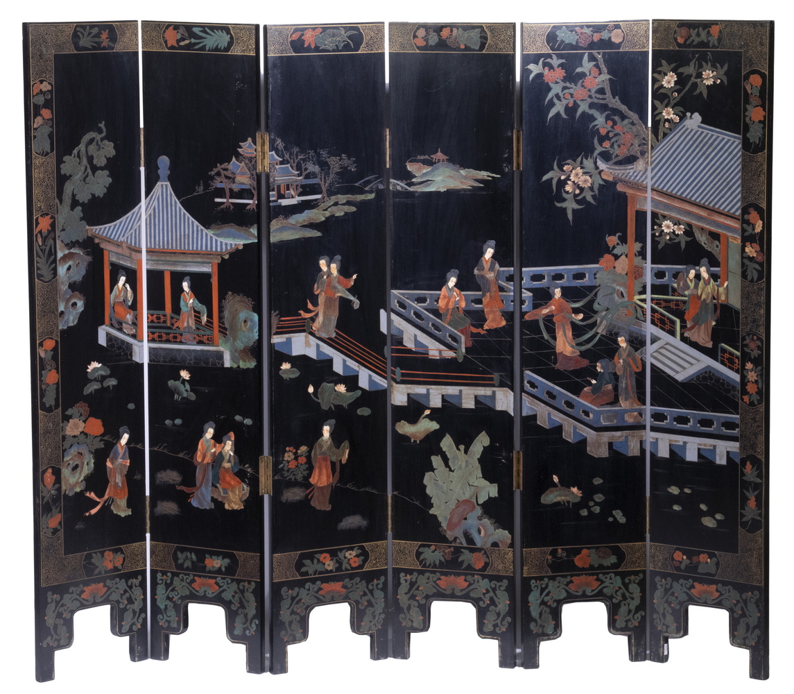 CHINESE 6-PANEL FOLDING SCREEN