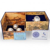 CHINESE 999 SILVER ENAMEL PRES