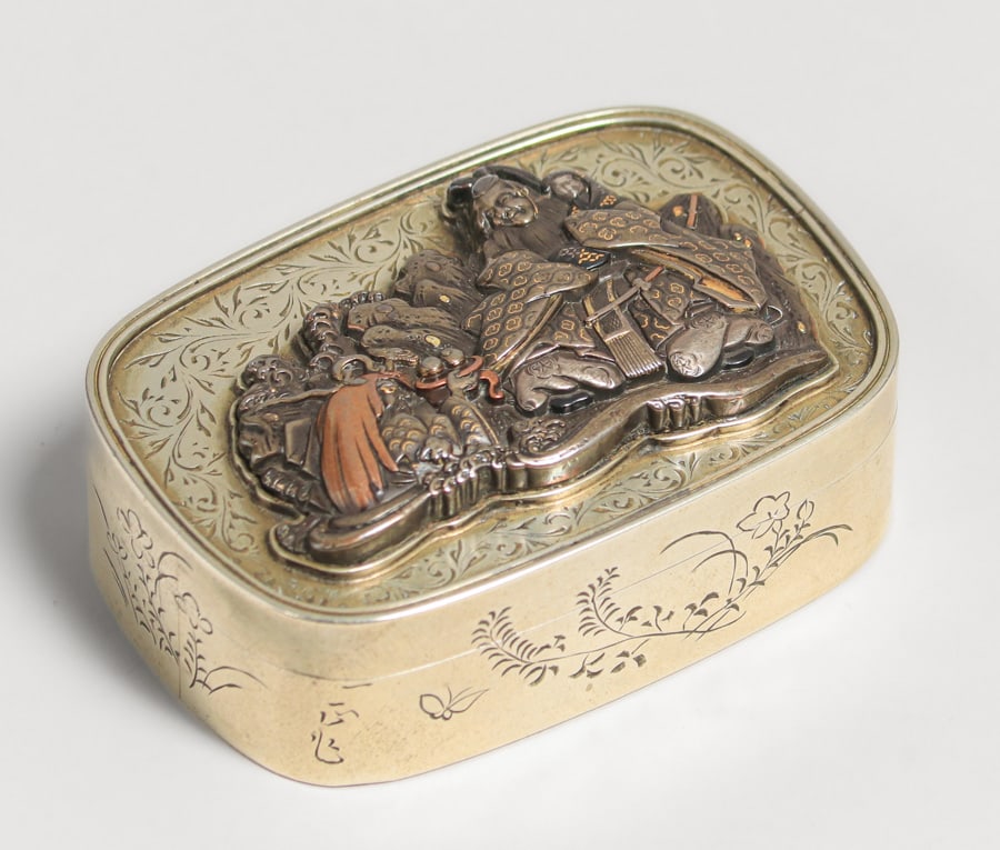 CHINESE AESTHETIC MOVEMENT SILVER &