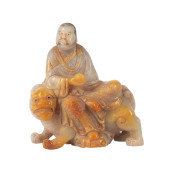 CHINESE AGATE SHOU LAO RIDING