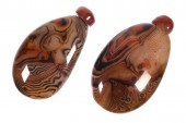 CHINESE AGATE SNUFF BOTTLES (2