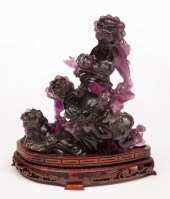 CHINESE AMETHYSTINE QUARTZ FIG