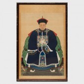 CHINESE ANCESTOR PORTRAITInk a