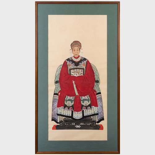 CHINESE ANCESTOR PORTRAITInk and
