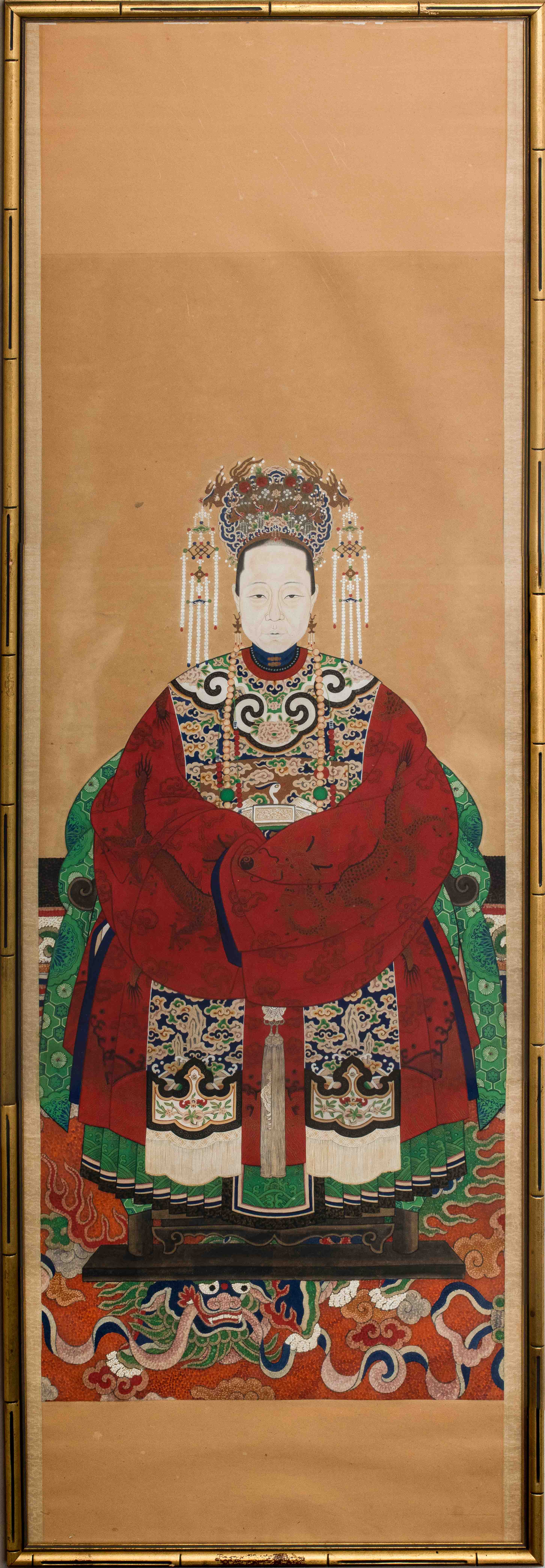 CHINESE ANCESTRAL PORTRAIT ON PAPER
