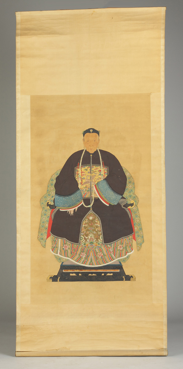 Chinese Ancestral Portrait Scroll