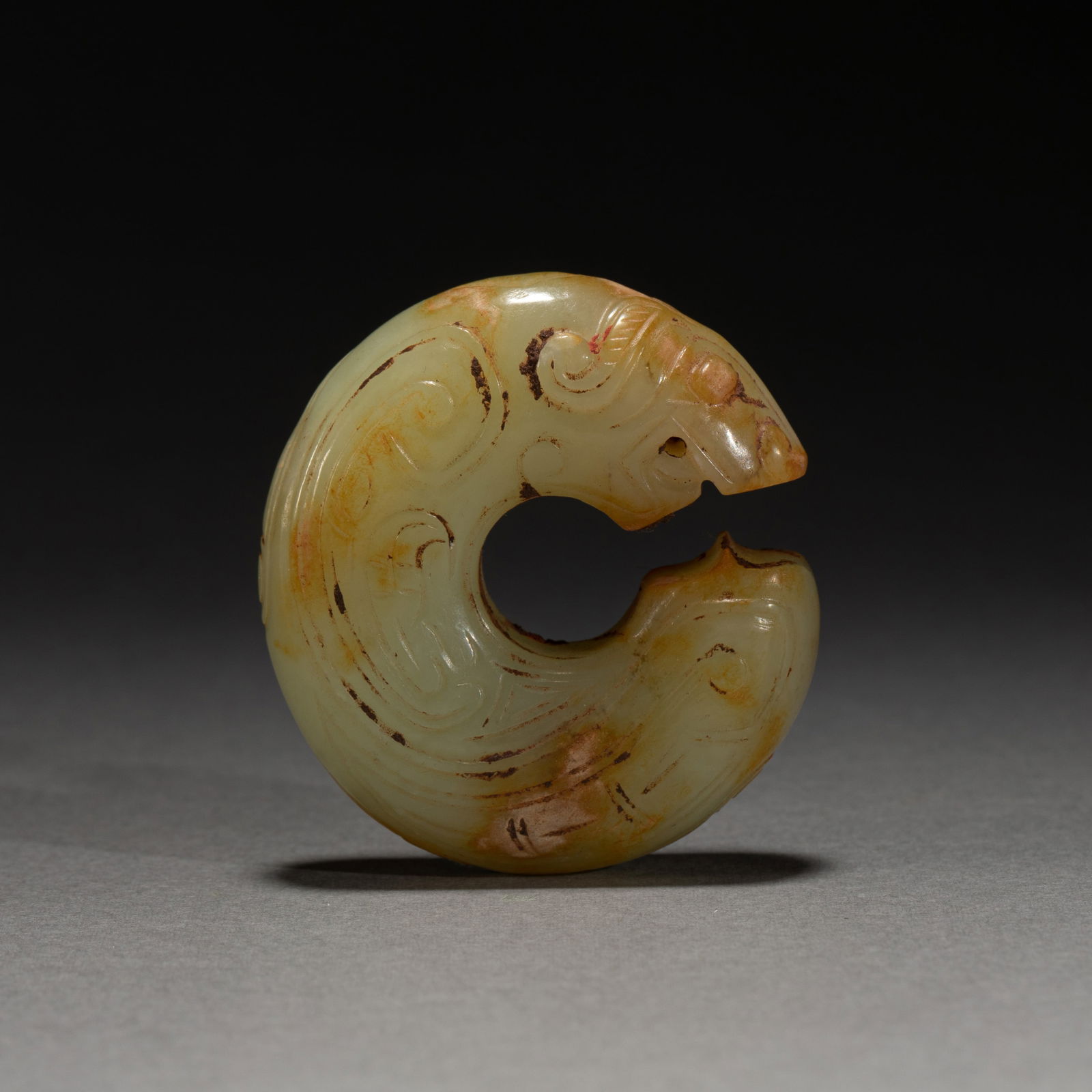 CHINESE ANCIENT JADE CARVING OF