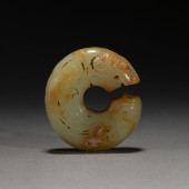 CHINESE ANCIENT JADE CARVING O