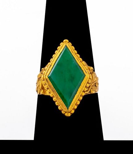 CHINESE ANTIQUE 24K YELLOW GOLD
