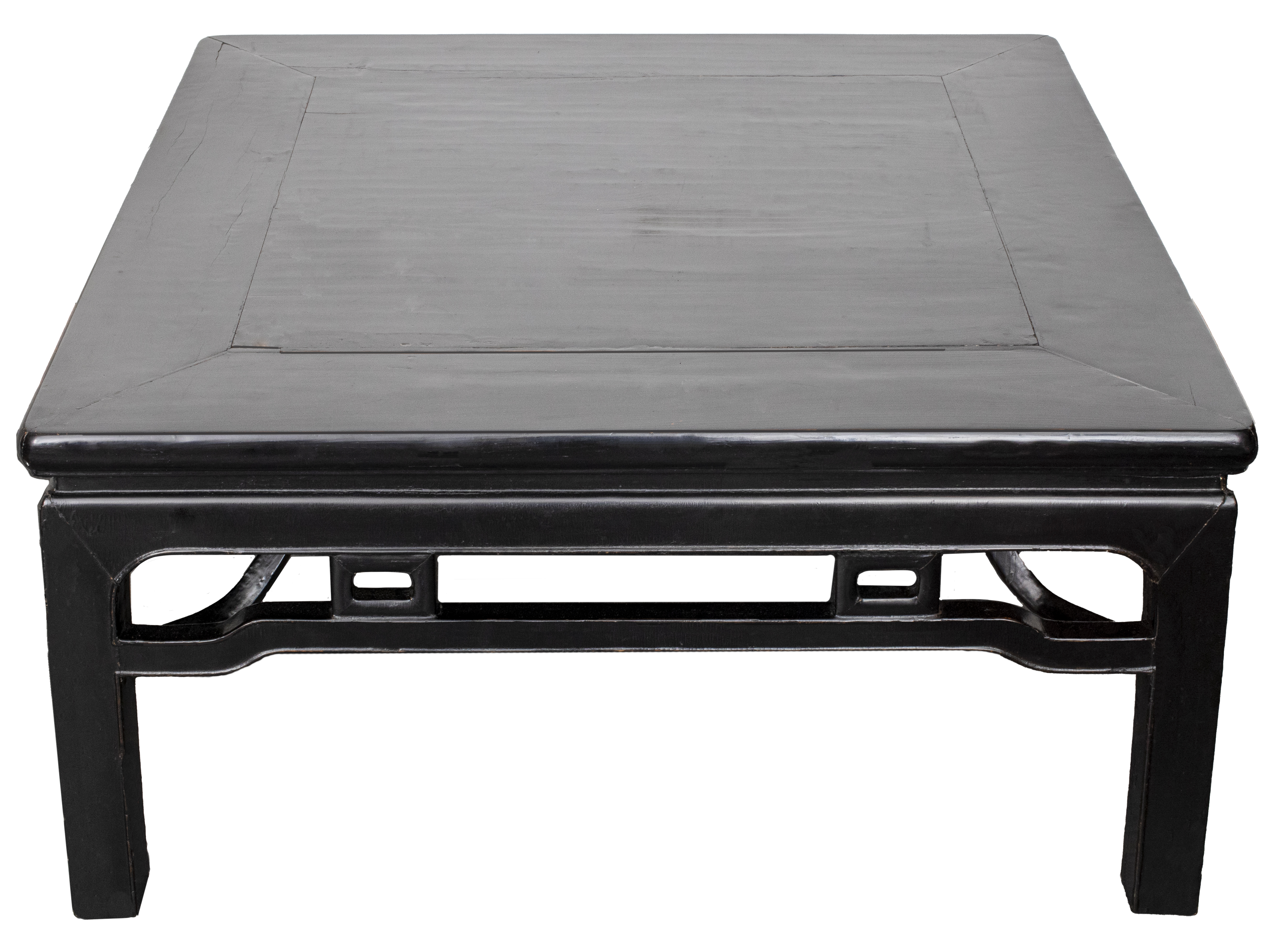 CHINESE ANTIQUE BLACK LACQUERED