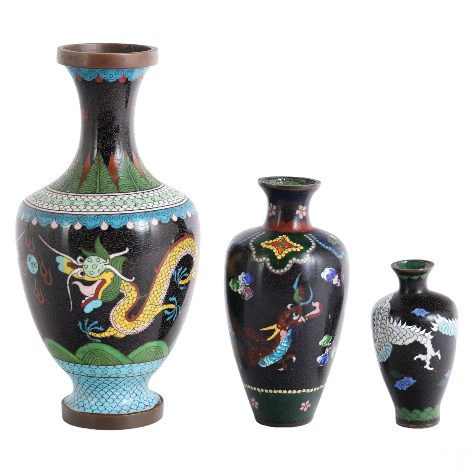 CHINESE ANTIQUE CLOISONNE DRAGON