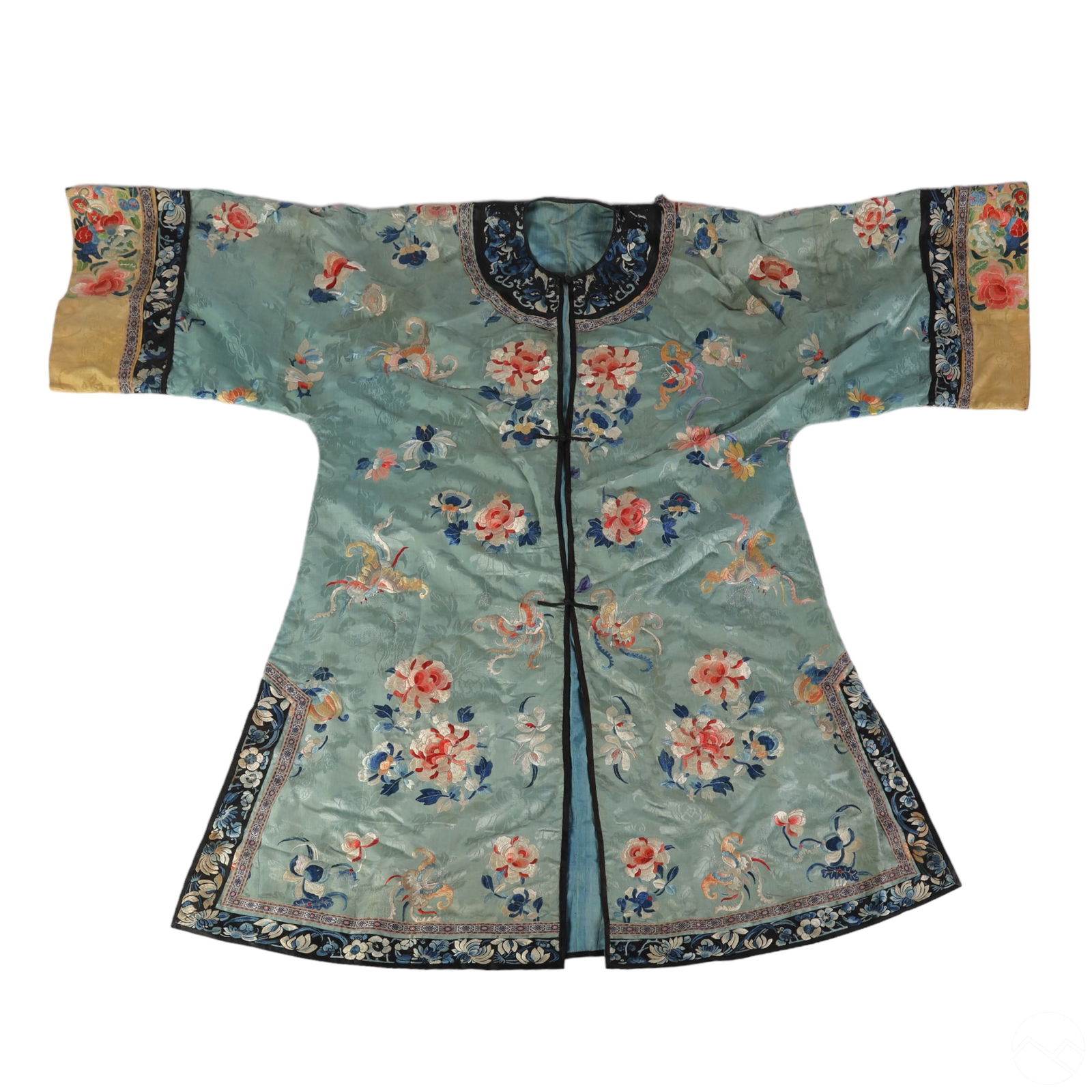 CHINESE ANTIQUE SILK BOTANICAL