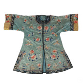 CHINESE ANTIQUE SILK BOTANICAL