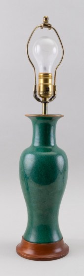 CHINESE APPLE GREEN CRACKLE GL