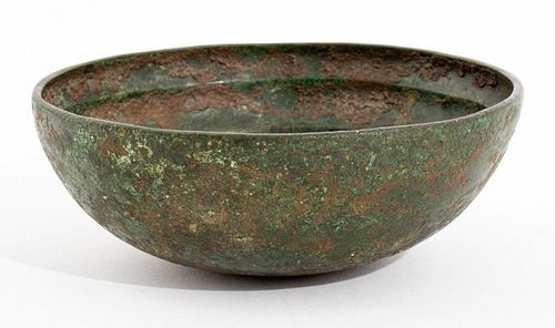 CHINESE ARCHAIC BRONZE ALMS