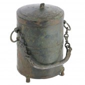 CHINESE ARCHAIC BRONZE CYLINDR