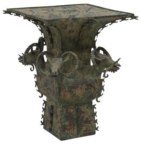 CHINESE ARCHAIC STYLE BRONZE FANG