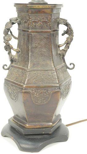 CHINESE ARCHAIC STYLE BRONZE URN