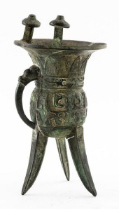 CHINESE ARCHAIC STYLE JUE BRON
