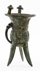 CHINESE ARCHAIC STYLE JUE BRON