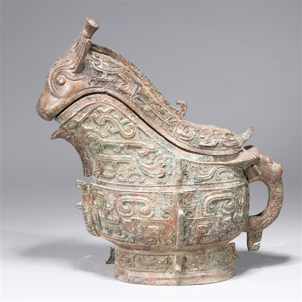 Chinese archaistic bronze covered
