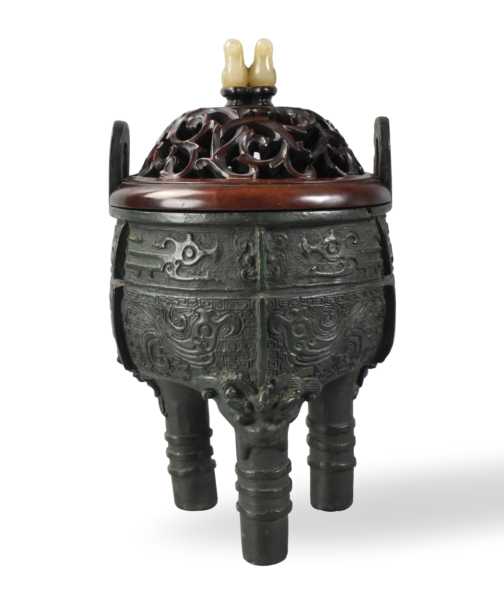 CHINESE ARCHAISTIC BRONZE TRIPOD