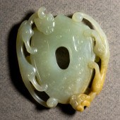 CHINESE ARCHAISTIC CELADON JAD