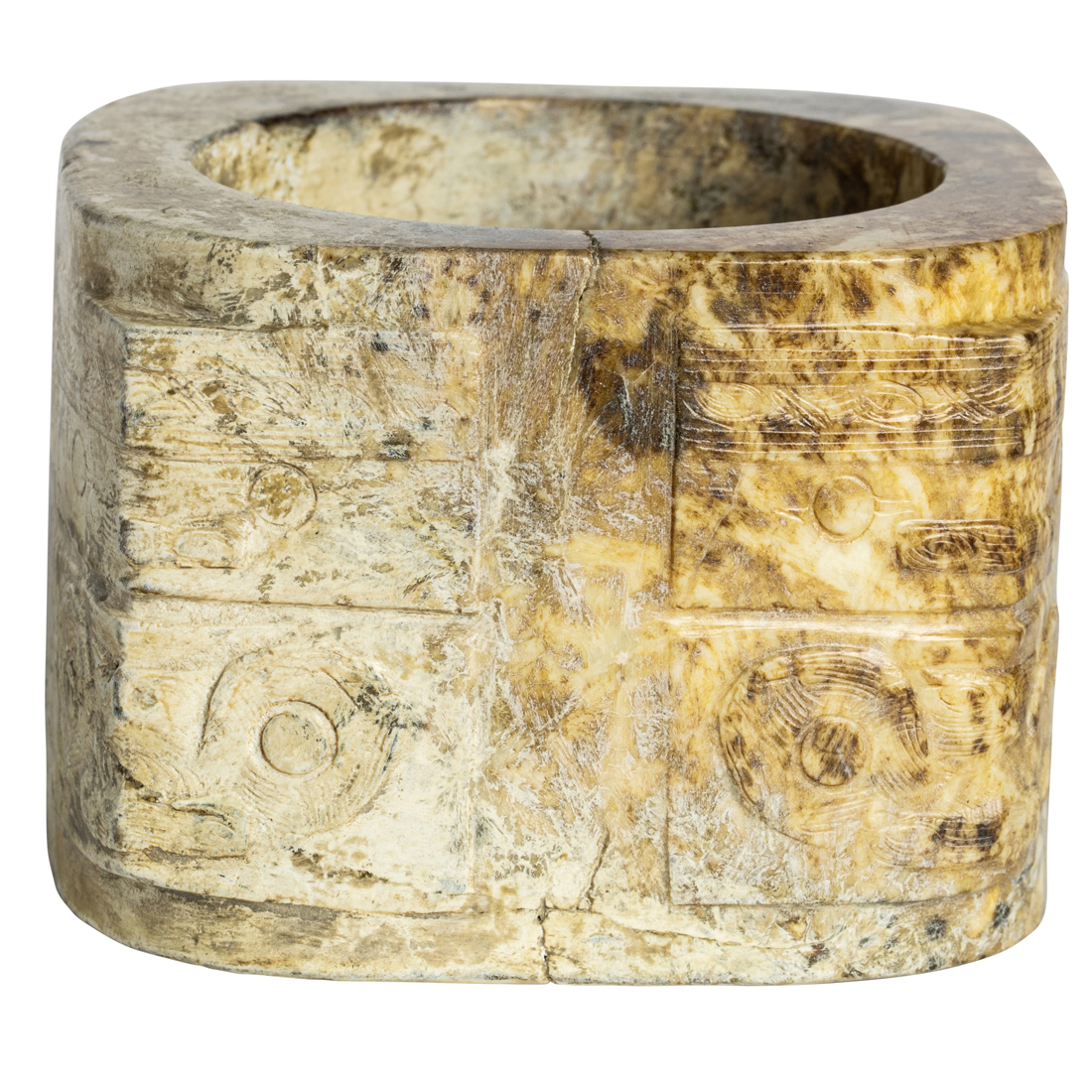 CHINESE ARCHAISTIC CHICKEN-BONE